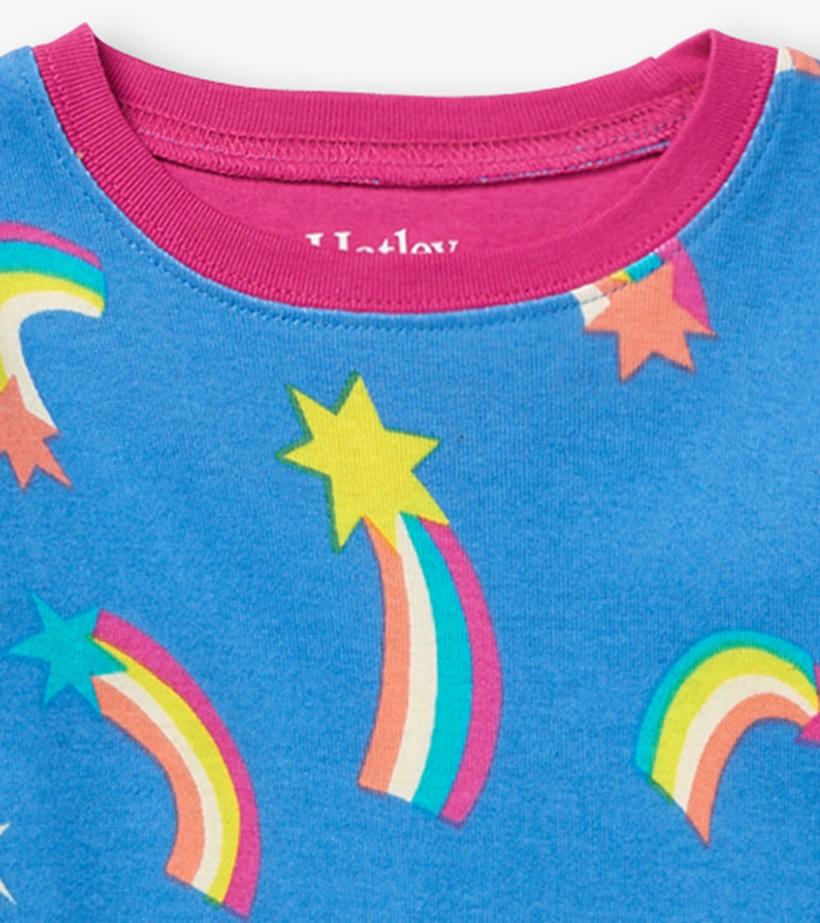 Girls Shooting Stars Organic Cotton Pajama Set | Hatley Sleepwear