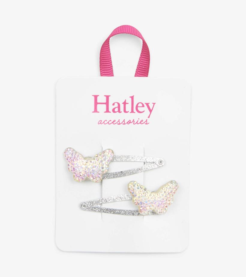 Girls Sparkling Butterflies Snap Clips | Hatley Accessories