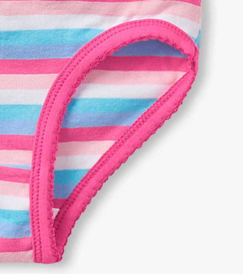 Girls Stripes Girls Brief Underwear 3 Pack | Hatley Underwear