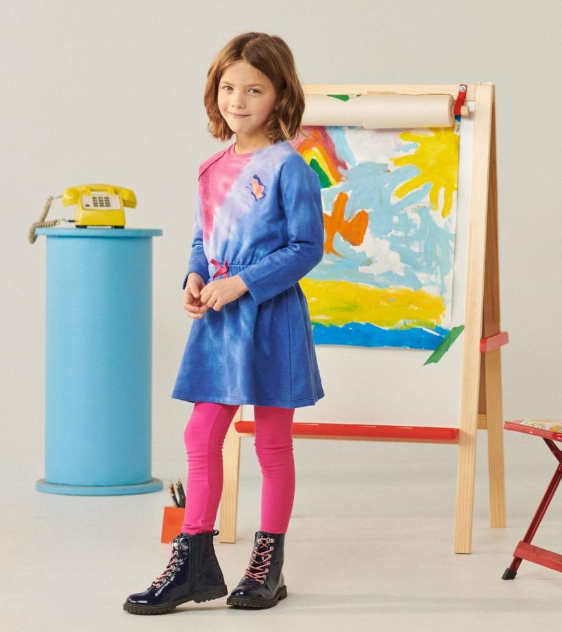 Girls Tie Dye Burst Cinched Waist Dress | Hatley Dresses