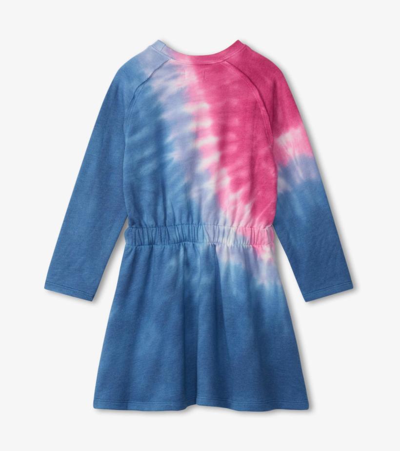 Girls Tie Dye Burst Cinched Waist Dress | Hatley Dresses