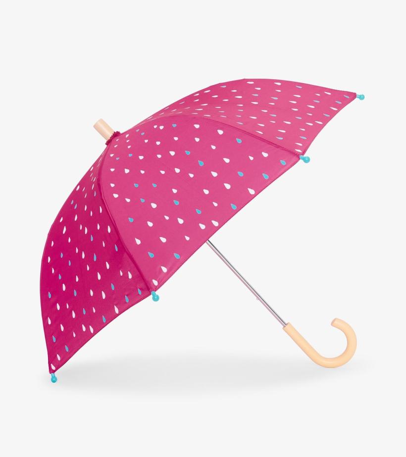 Girls Tiny Drops Colour Changing Umbrella | Hatley Rainwear