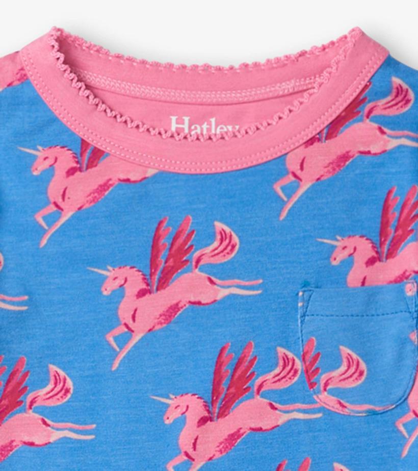 Girls Unicorn Bamboo Pajama Set | Hatley Sleepwear