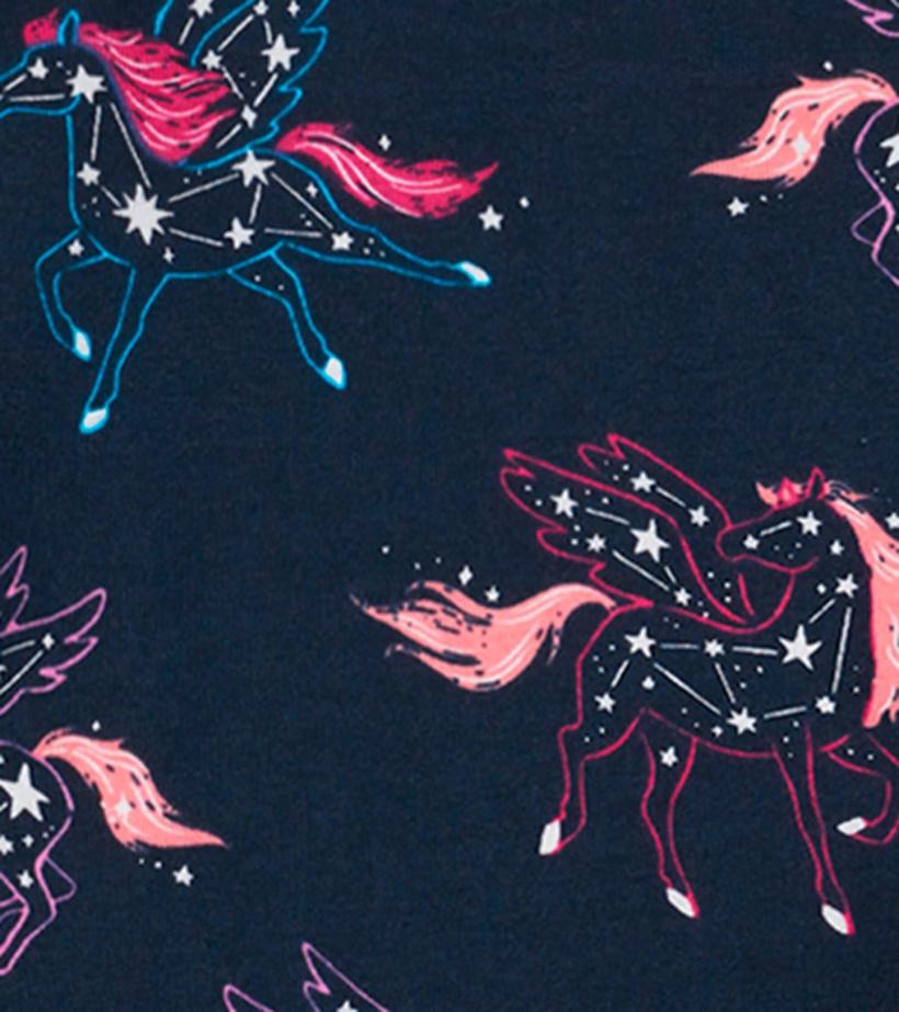 Girls Unicorn Constellations Organic Cotton Raglan Pajama Set | Hatley Sleepwear