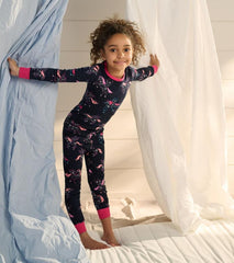 Girls Unicorn Constellations Organic Cotton Raglan Pajama Set | Hatley Sleepwear