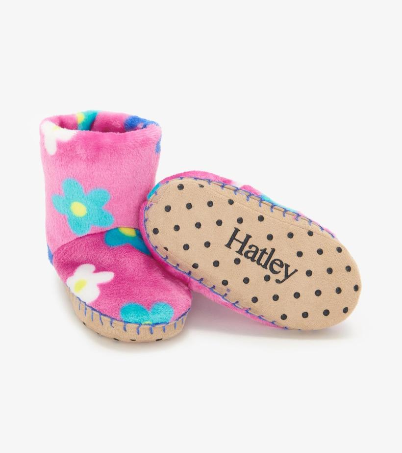 Girls/Baby &amp; Toddler Baby Girls Daisies Fleece Slippers | Hatley Sleepwear