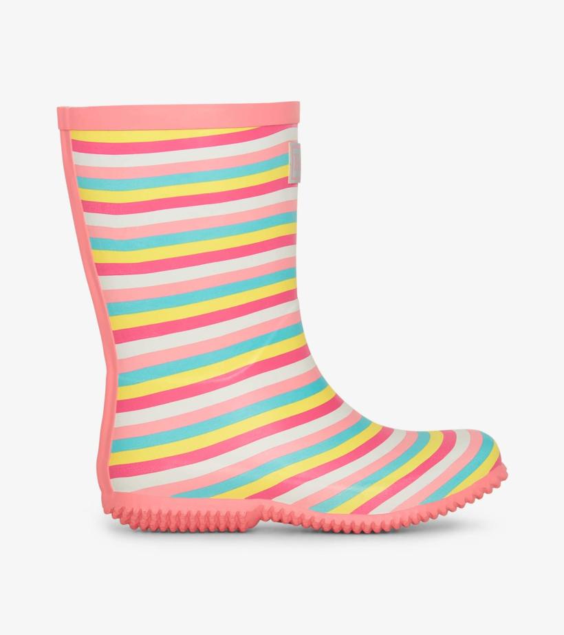 Girls/Baby &amp; Toddler Girls Pretty Stripes Packable Rain Boots | Hatley Rainwear
