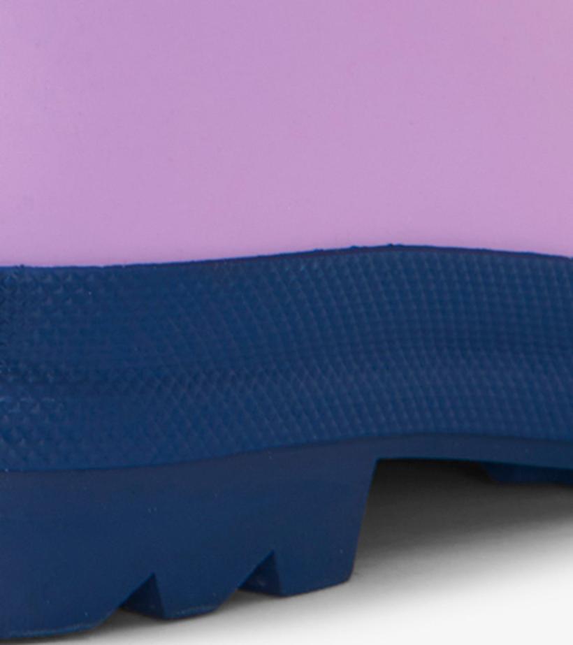 Girls/Baby &amp; Toddler Lilac And Navy Matte Rain Boots | Hatley Rainwear