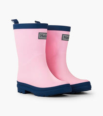 Girls/Baby &amp; Toddler Pink &amp; Navy Matte Rain Boots | Hatley Rainwear