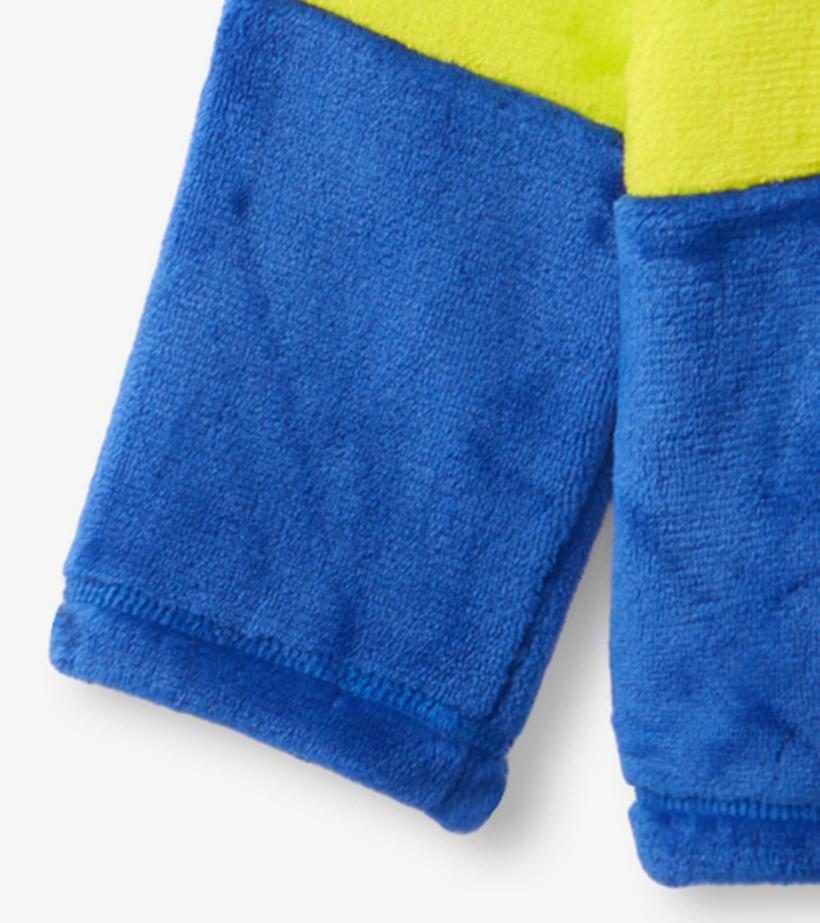 Girls/Boys Blue &amp; Green Fleece Jacket | Hatley Sweaters