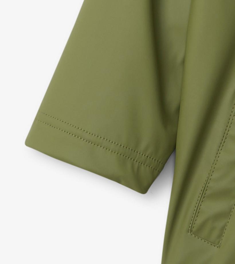 Girls/Boys Boys Forest Green Zip-Up Rain Jacket | Hatley Rainwear