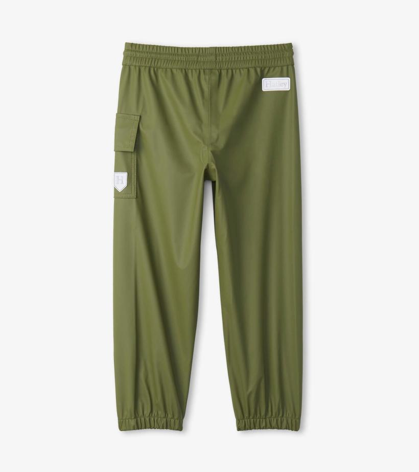 Girls/Boys Forest Green Rain Pants | Hatley Rainwear