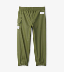 Girls/Boys Forest Green Rain Pants | Hatley Rainwear