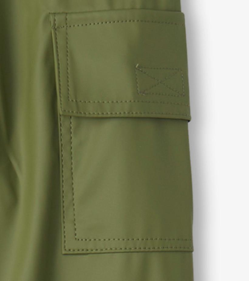 Girls/Boys Forest Green Rain Pants | Hatley Rainwear
