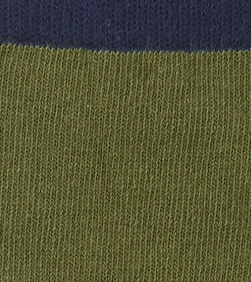 Girls/Boys Green &amp; Navy Crew Socks | Hatley Footwear