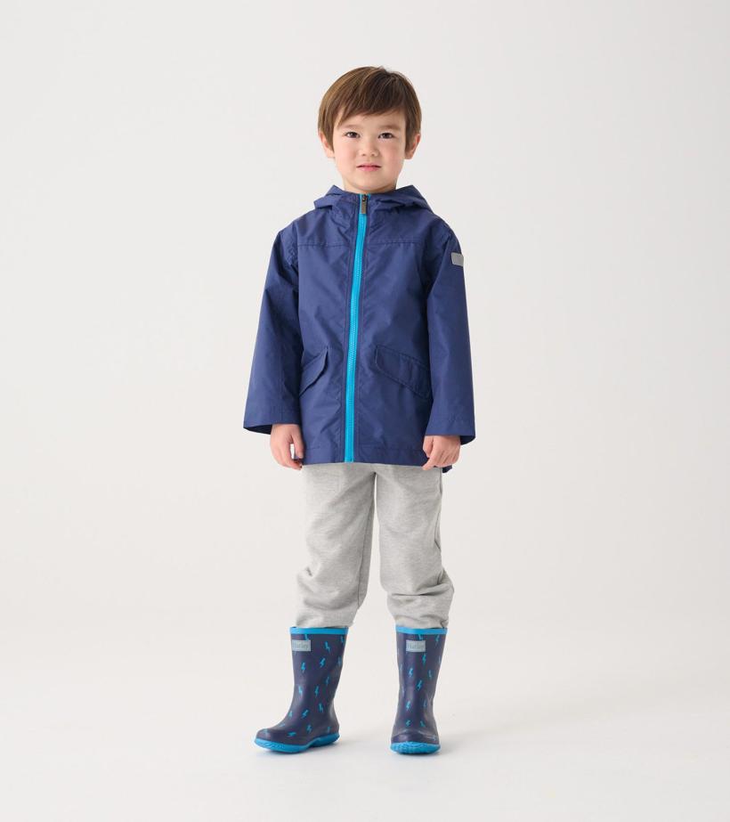 Girls/Boys Navy Zip-Up Lightweight Rain Jacket | Hatley Rainwear