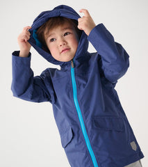 Girls/Boys Navy Zip-Up Lightweight Rain Jacket | Hatley Rainwear