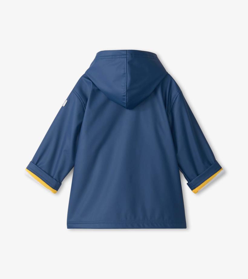 Girls/Boys Navy Zip-Up Rain Jacket | Hatley Rainwear