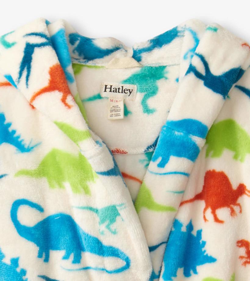 Girls/Boys Real Dinosaurs Fleece Robe | Hatley Sleepwear