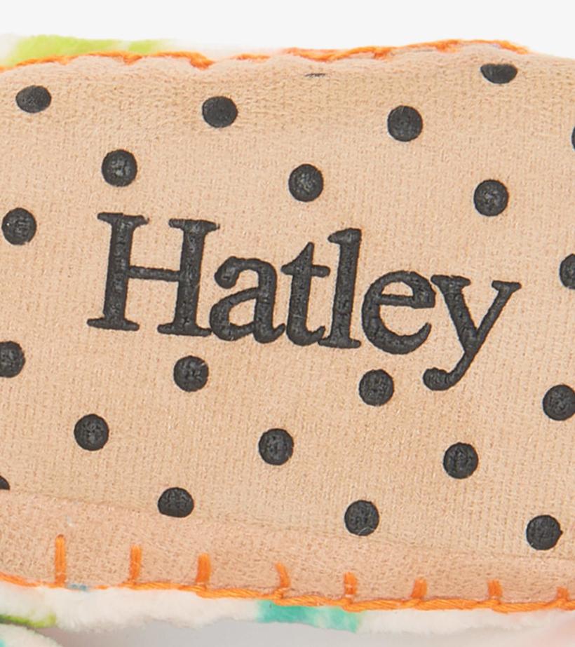 Girls/Boys Real Dinosaurs Fleece Slippers | Hatley Footwear
