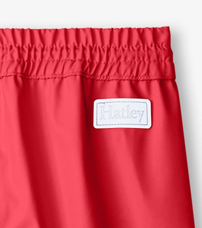 Girls/Boys Red Rain Pants | Hatley Rainwear