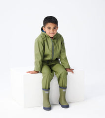 Girls/Boys/Baby &amp; Toddler Forest Green Matte Rain Boots | Hatley Rainwear