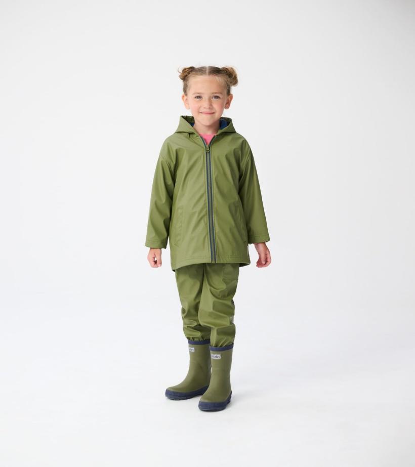 Girls/Boys/Baby &amp; Toddler Forest Green Matte Rain Boots | Hatley Rainwear