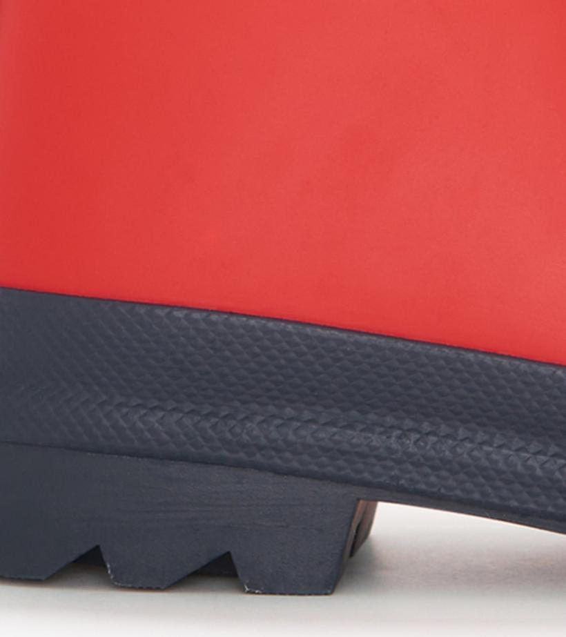 Girls/Boys/Baby &amp; Toddler Red &amp; Navy Matte Rain Boots | Hatley Rainwear