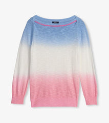 Women 3/4 Sleeve Knit Breton- Sunset Dip Dye | Hatley Sweaters