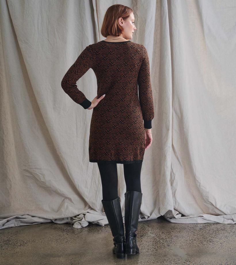 Women Abigail Sweater Dress - Art Deco Dots | Hatley Dresses