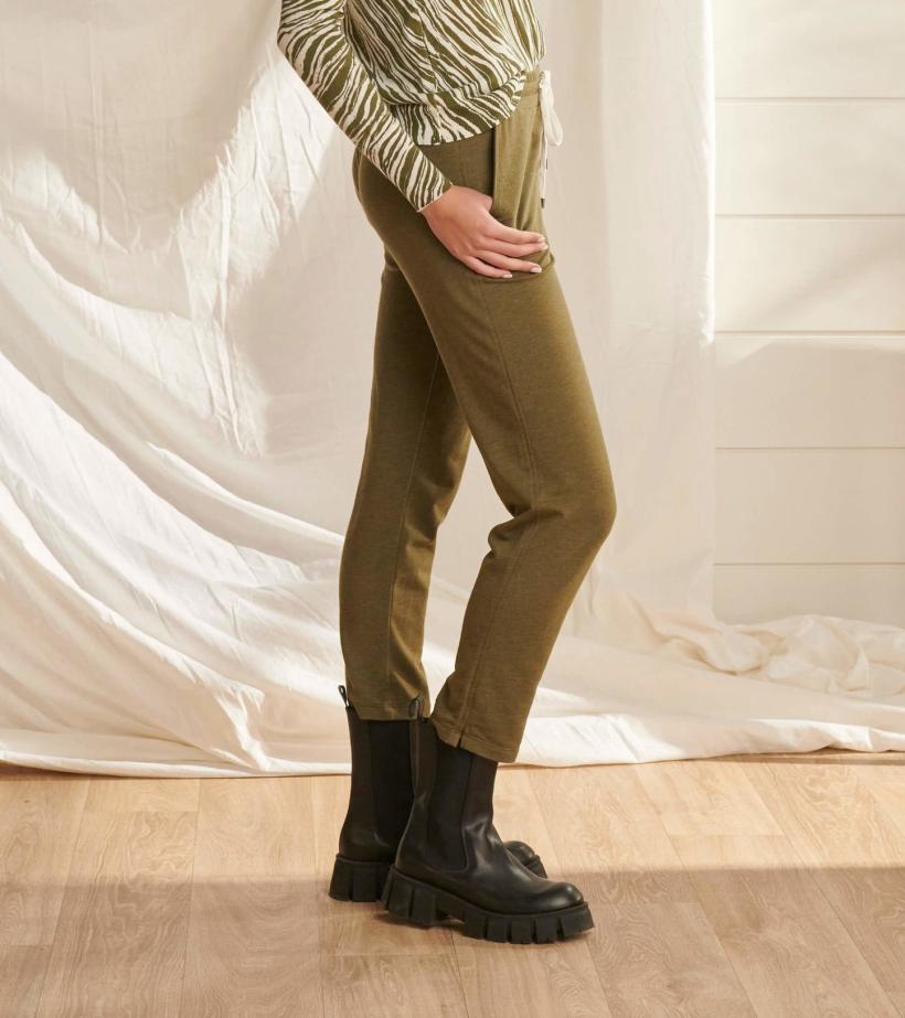 Women Adrien Jogger - Loden Green Melange | Hatley Bottoms