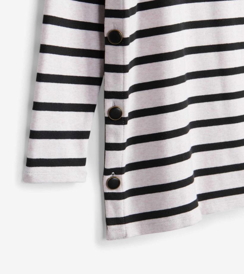 Women Ali Breton Top - Cream Melange Stripes | Hatley Tops