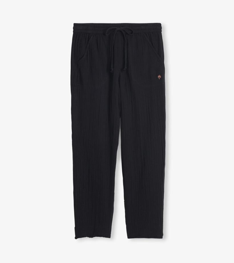 Women Ally Bonded Gauze Joggers - Black | Hatley Bottoms