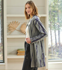 Women Ami Cardigan - Storm Tie Dye | Hatley Sweaters