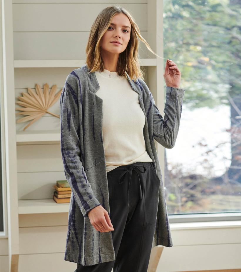 Women Ami Cardigan - Storm Tie Dye | Hatley Sweaters