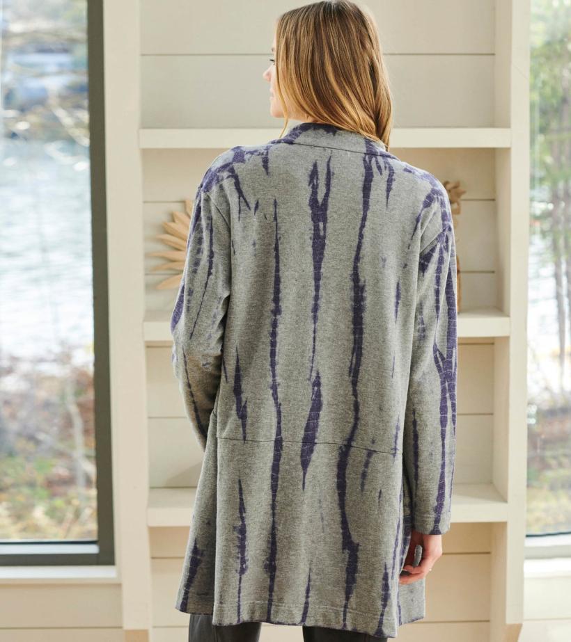 Women Ami Cardigan - Storm Tie Dye | Hatley Sweaters