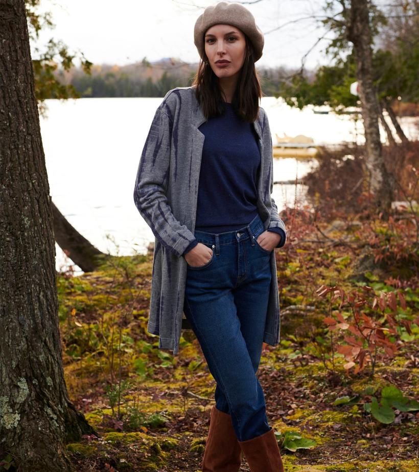 Women Ami Cardigan - Storm Tie Dye | Hatley Sweaters