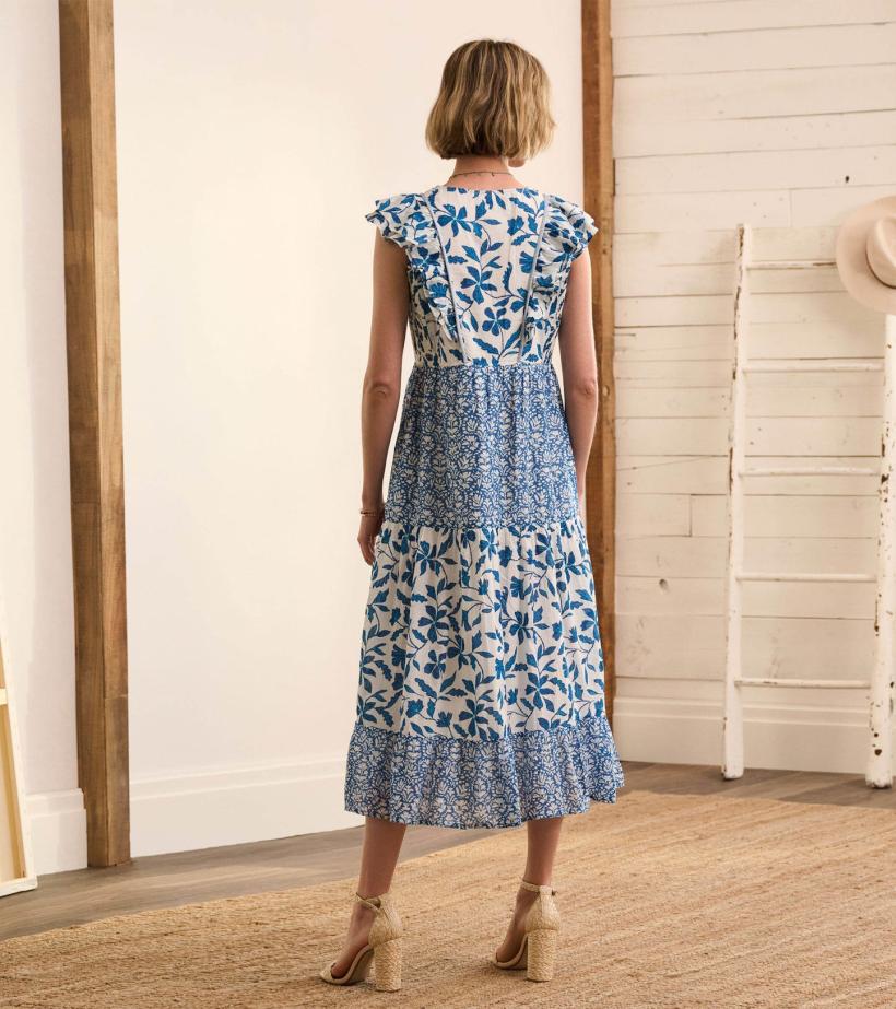 Women Aria Midi Dress - Shibori Mix | Hatley Dresses