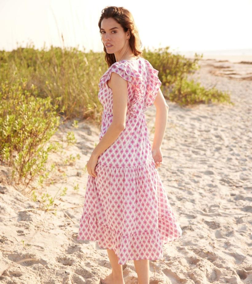 Women Aria Midi Dress - Sunburst Cross | Hatley Dresses