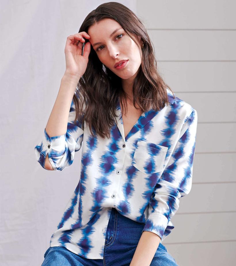 Women Ariane Shirt - Linear Waves | Hatley Tops