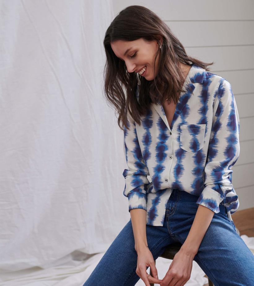Women Ariane Shirt - Linear Waves | Hatley Tops