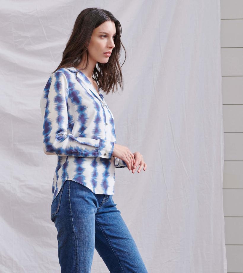 Women Ariane Shirt - Linear Waves | Hatley Tops