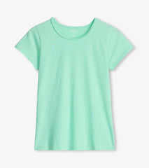 Women Braided Neck Tee - Ice Green | Hatley Tops