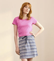 Women Braided Neck Tee - Phlox Pink | Hatley Tops