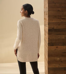 Women Cable Knit Tunic - Oatmeal Heather | Hatley Sweaters