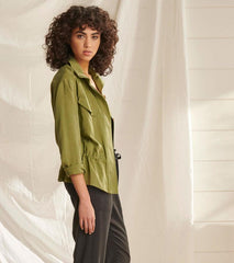 Women Camden Jacket - Lodan Green | Hatley Sweaters