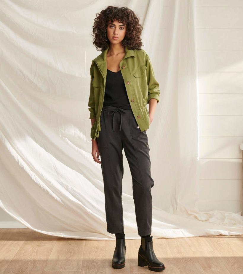 Women Camden Jacket - Lodan Green | Hatley Sweaters