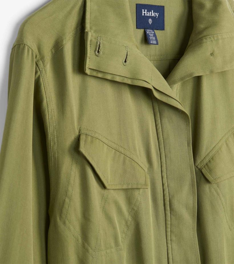Women Camden Jacket - Lodan Green | Hatley Sweaters