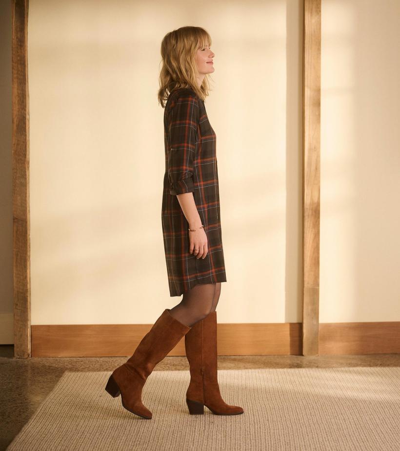 Women Cara Shirt Dress - Autumn Plaid | Hatley Dresses