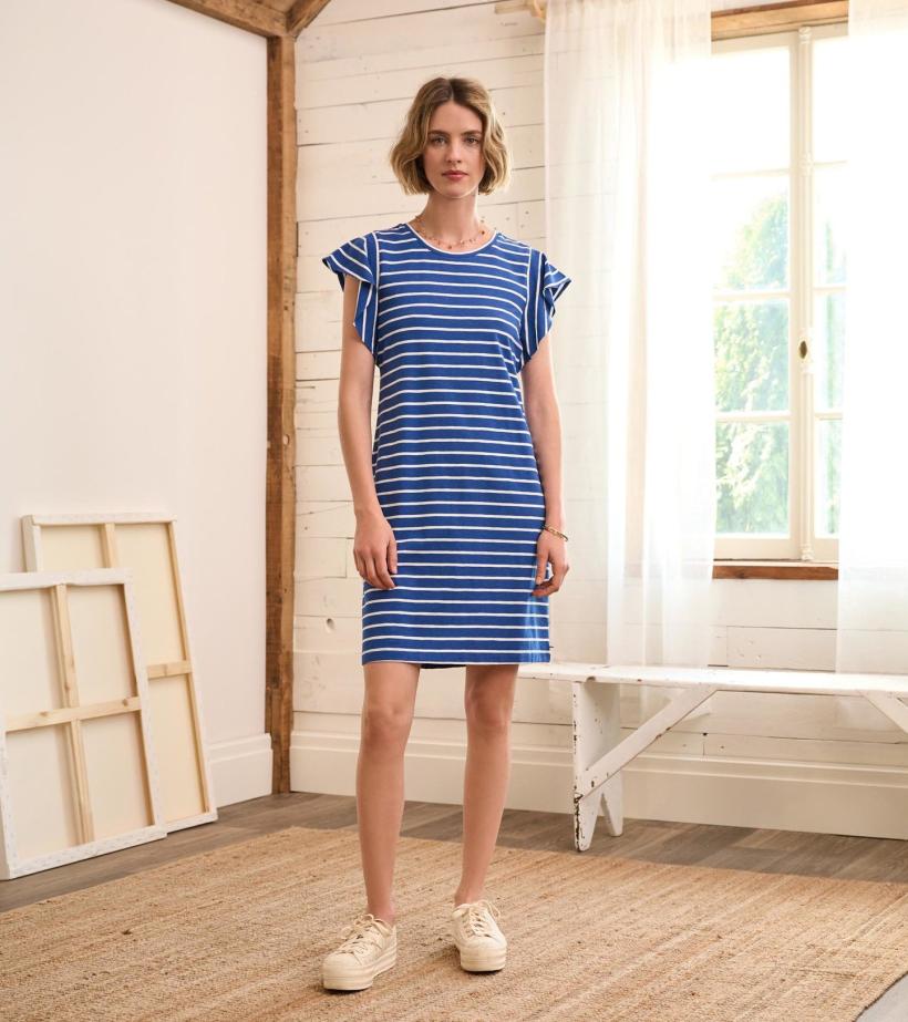 Women Carlie Dress - Blue Quartz Stripes | Hatley Dresses